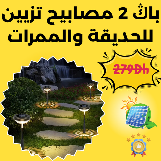 باڭ 2 مصابيح تزيين للحديقة والممرات